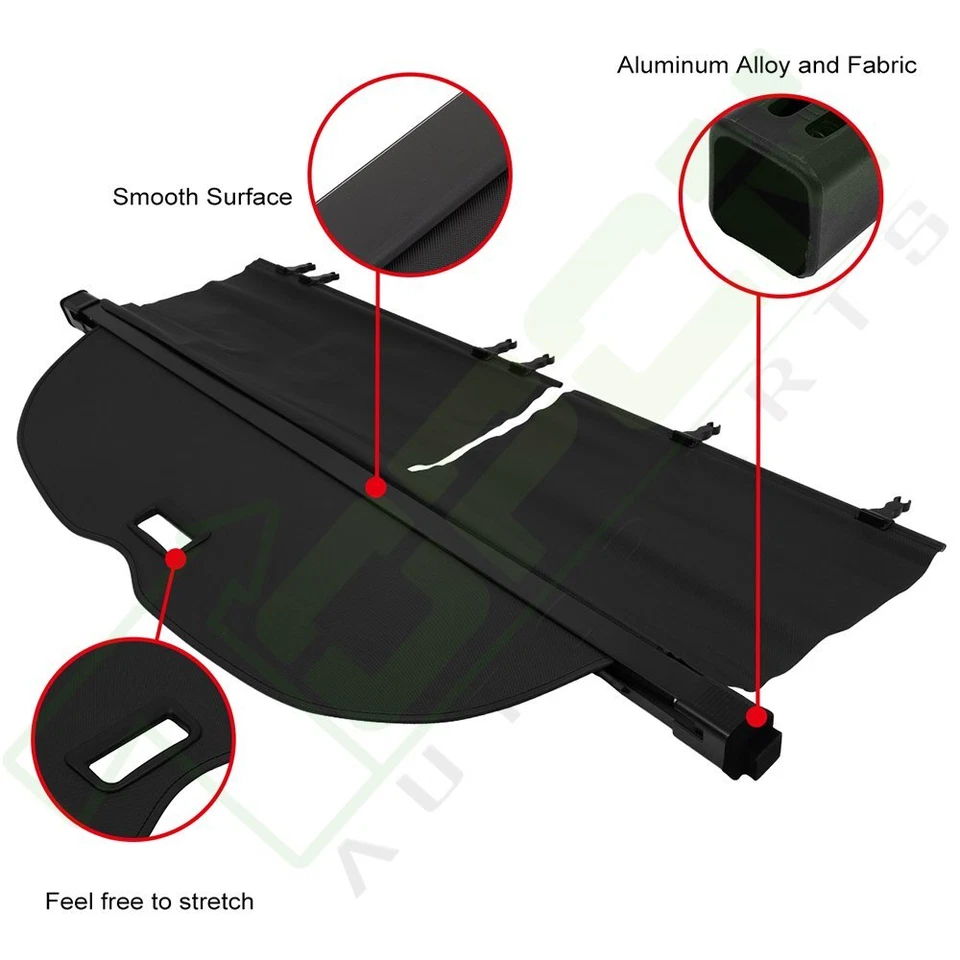 For Nissan Murano 2015-2020 Sport Rear Cargo Security Trunk Cover Retractable Foto 3 de 4