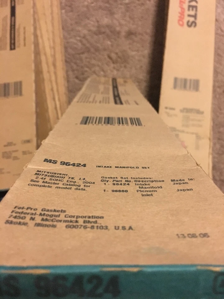 Juego de juntas de colector de admisión de motor Fel-Pro para 04-09 Mitsubishi Galant 2.4L-L4 Foto 2 de 4
