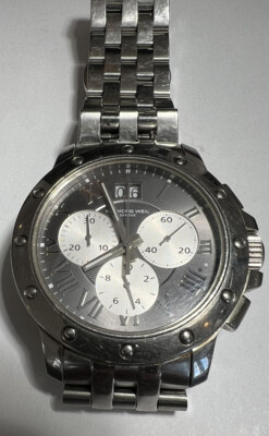 $1,450 Raymond Weil Tango Swiss Made Men's Chronograph Watch GUC