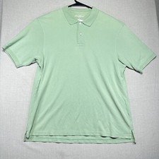 Eddie Bauer Polo Shirt Men  s Size L Green Short Sleeve