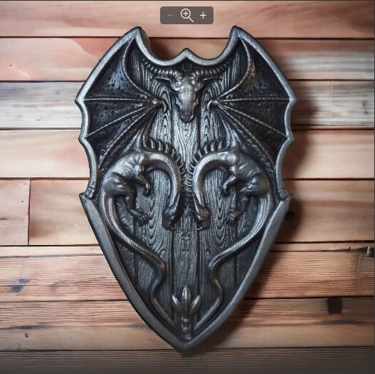 Pintura, Panel Escudo y Dragones Foto 3 de 4