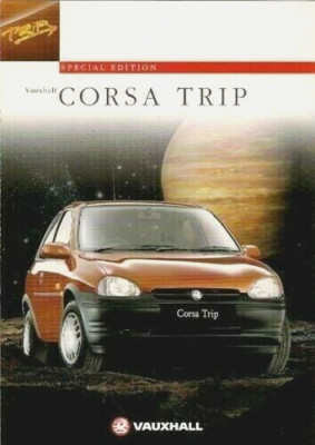 Vauxhall (Opel) Corsa Trip 1.2 3-Türer Limited Edition 1996 UK Markt Verkaufsprospekt