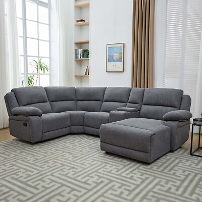 DUBLIN AND SEATER CORNER SOFA MODERN FABRIC RECLINER SOFA