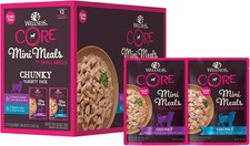 Wellness Core Grain Free Small 3 Ounce (Pack of 12), Chunky Variety Pack  12.83 per gallon