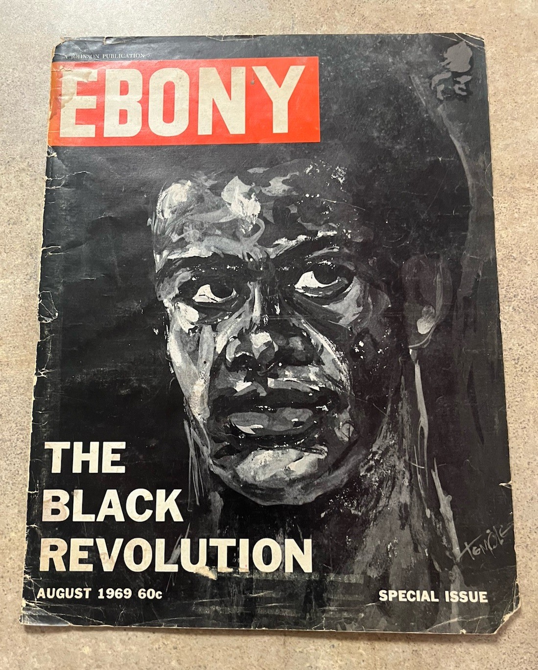Ebony Magazine August 1969 The Black Revolution.  Cover Only.