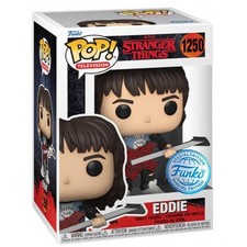 Funko Pop! TV: Figura exclusiva de Eddie Munson de Stranger Things #1250 (con guitarra)