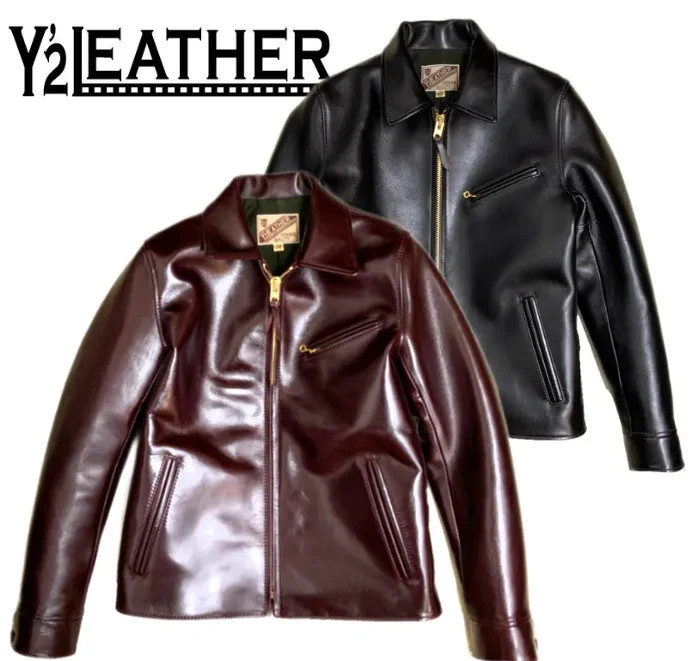 Y'2 LEATHER LSR-42 ANILINE STEER SINGLE RIDERS Leather Jacket