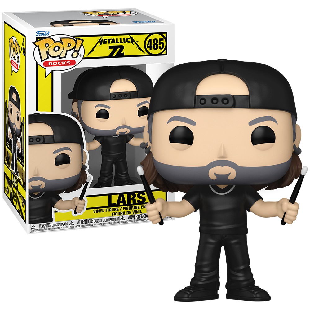 Funko POP Rocks Metallica Lars Ulrich Vinyl Figure 485 Drummer 72 Seasons