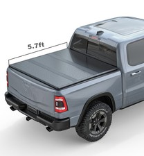 5.7 Ft Tri-fold Hard Tonneau Cover For 09-26 Dodge Ram 1500 Truck Bed Wo Rambox 5.7 Ft Tri-fold Hard Tonneau Cover For 09-26 Dodge Ram 1500 Truck Bed Wo Rambox