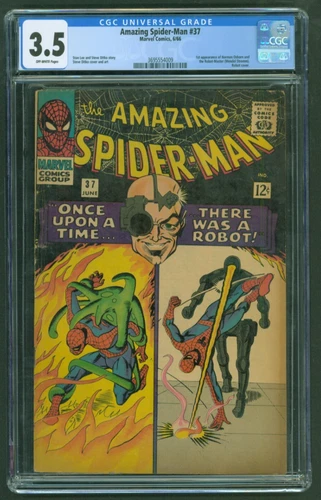 Amazing Spider-Man 37 Cgc 3.5 Off-White 1st Norman Osborn Marvel 1966