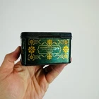 Vintage Soviet metal box for black tea from 1938. USSR Odessa Original