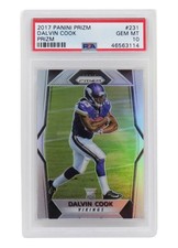 Dalvin Cook 2017 Panini Prizm Football #231 Prizm RC Rookie Card PSA 10 GEM MINT