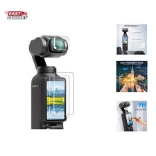 2 Lens Protector  2 LCD Screen Protector for DJI Osmo Pocket 4/3, Tempered G...