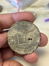 Mexico 8 Reales Pillar Dollar Handcarved Token