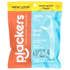 Twin-Line, Floss Picks, Cool Mint, 150 Count