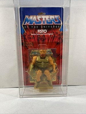MOTU, Fisto, Masters of the Universe, MOC, sealed, figure Acrylic Case