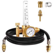 Argon CO2 Regulator Flow Meter Gas Gauge with 6.8 Ft Hose For TIG MIG Welder
