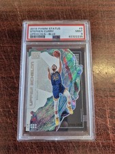 PSA 9 Stephen Curry 2019 Panini Status Upper Echelon 💥BLUE PARALLEL 💥 #9 