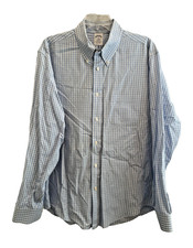 Brooks Brothers Shirt Men's Size XL Regent 1818 Long Sleeve Blue Plaid