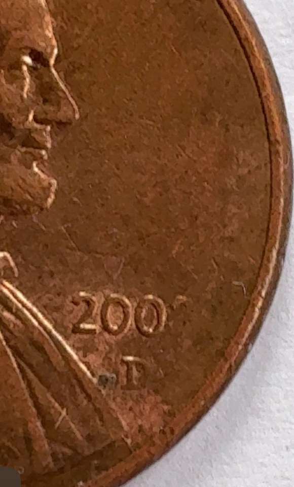 Lincoln Memorial Error Coin. Missing Number.  200”2”. Weak Strike. Weak Die. - Image 4 of 4
