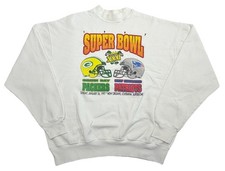 Vintage Super Bowl XXXI Packers Patriots 1997 Sweatshirt XL NFL Crewneck
