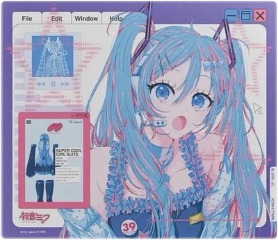 Wallhack SP-005 Miku OS Glass Mousepad