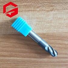 1 PIEZA R6×Φ12×75×4F 12mm vástago 4Flauta bola nariz carburo extremo fresador cortador CNC HRC45°