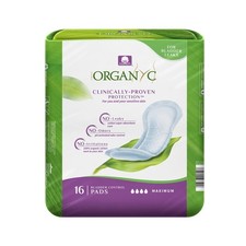 Organyc 100% Organic Cotton Inside and Out 16 Count (Pack of 1), Maximum