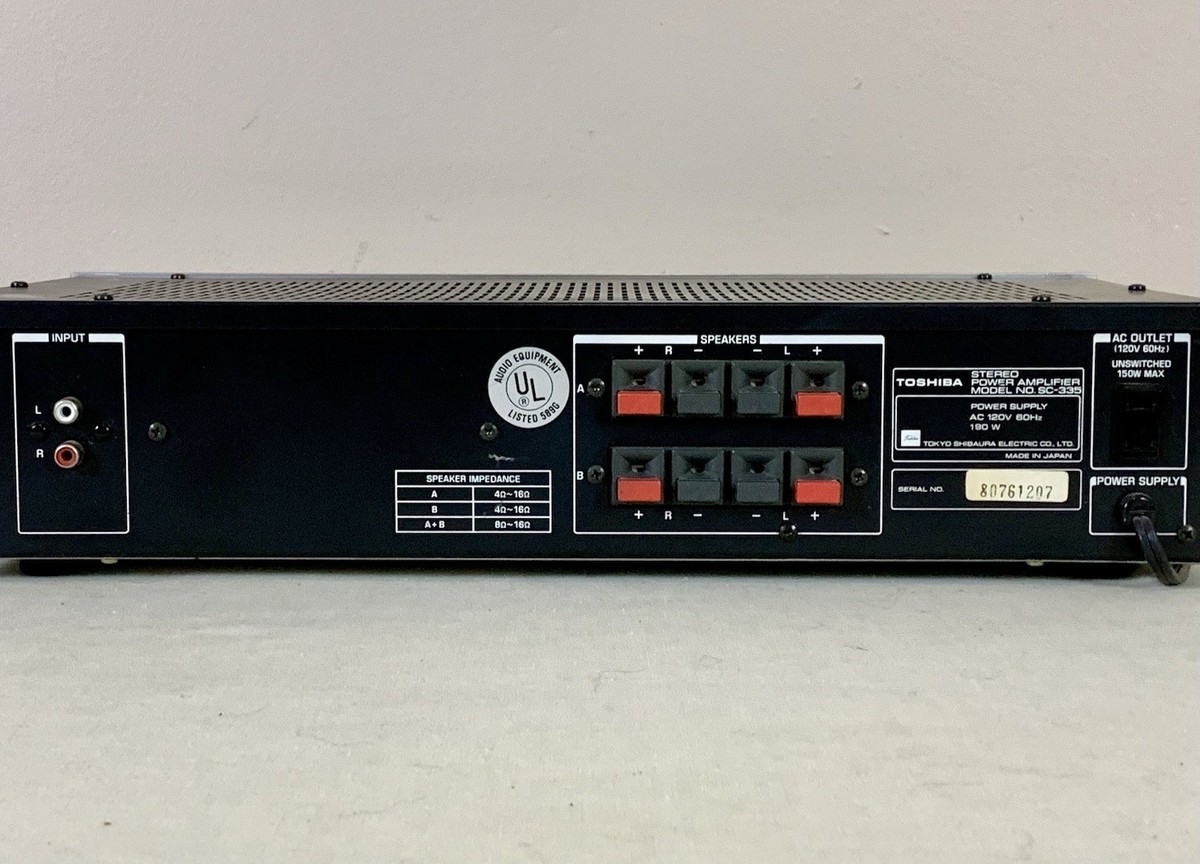 Toshiba SC-335 Power Amplifier, Reconditioned & tested. | eBay