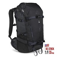 Ski Hydration Backpack, 30L Snowboard Travel Bag 900D Polyester Water Black