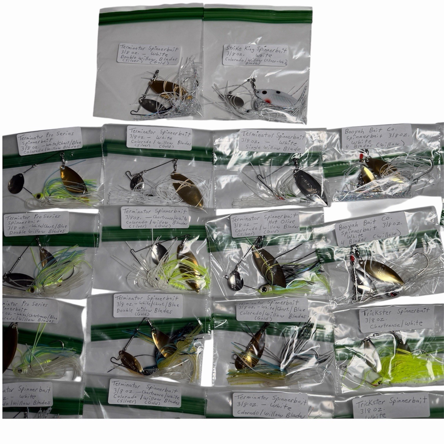 Terminator Trickster Strike King Booyah Spinnerbait Lot Assorted 3/8 oz Fishing - Image 5