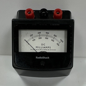 RadioShack 22-401 Benchtop Analog Panel Meter Ammeter for DC Milliamps