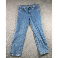 Vintage Lee Straight Jeans Men 30x29.5 Medium Wash Cowboy Classic Western 90s