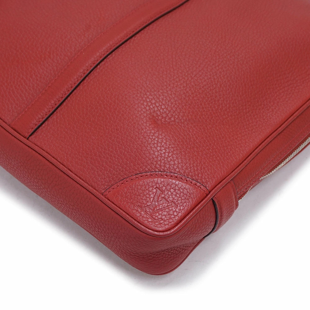 Louis Vuitton PDV Porte-Documents Voyage Briefcase Business Handbag Red #BCB1518 image 10