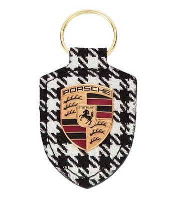 Original Porsche Schlüsselanhänger Wappen Pepita Logo Emblem