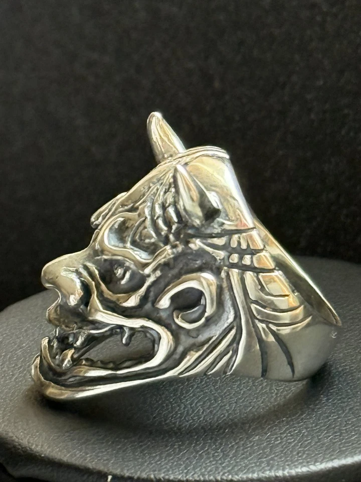Anillo De Colección Diablo Plata 925 Joyería Máscara Gótica Para Hombres Sátiro Esterlina Raro Pagano Foto 3 de 4