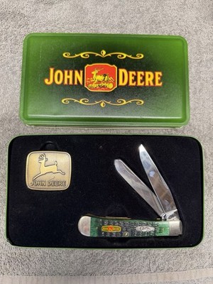 Case XX 6254 - John Deere Knife Two Blades W/ Tin Never Used Factory Edge Rare