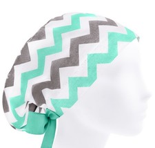 Scrub cap for women, cotton scrub hats, zigzag scrub hat, surgery caps