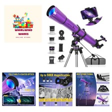 90mm Aperture 1000mm,Telescope for Adults High Powered, Purple