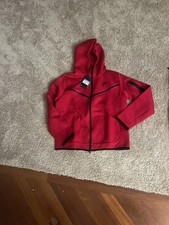 Nike Tech Fleece Full-Zip Hoodie Joggers Set Red M,L,XL,2XL Same Day Shipping