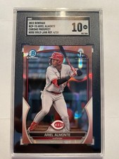 2023 Bowman - Ariel Almonte Bowman 1st Rose Gold Lava Refractor SGC 10 GM Reds 