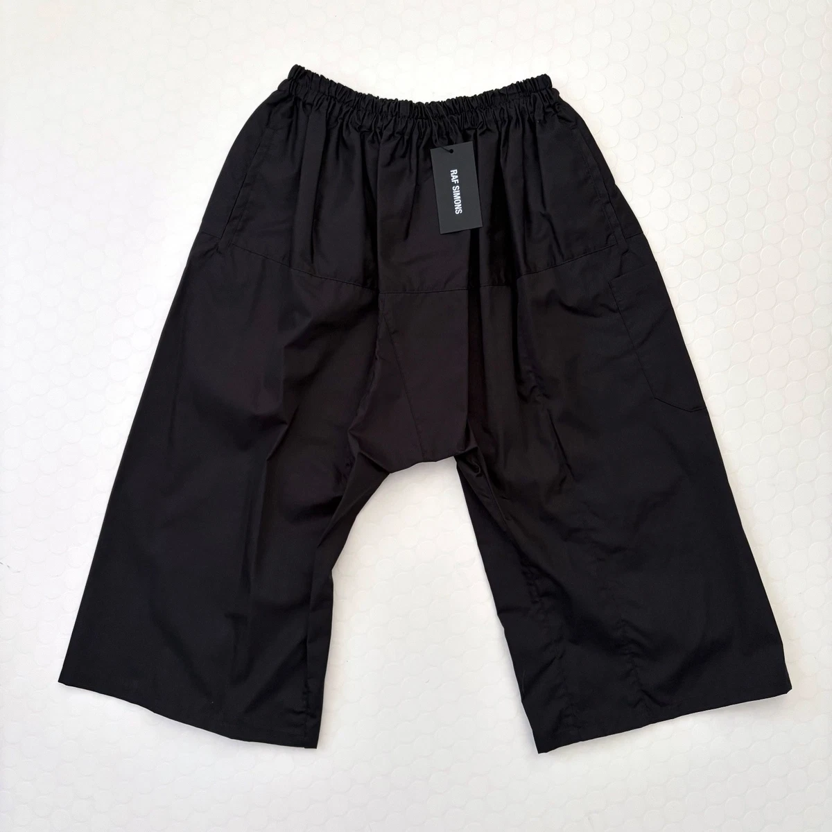 パンツ raf simons 18ss short pants with elastic Deadstock Rare RAF SIMONS SS18 'Short pants with elastic' Black
