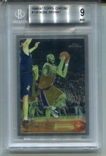 1996 Topps Chrome Kobe Bryant Rookie Card BGS 9 Mint w 9.5 #138. rookie card picture