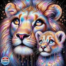 JYXSJYYD 5D DIY Diamond Art Kits for Adults,Lion Diamond Painting