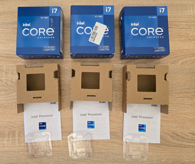 3x NUR OVP! - Intel Core i7 12700k CPU Prozessor Verpackung OVP