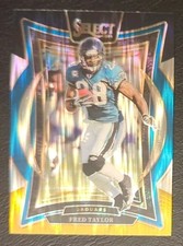 2024 Panini Select Fred Taylor Black & Yellow Shock Prizm #57