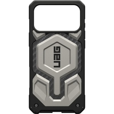 Handyhülle für iPhone 17 Pro Max UAG Case Cover Schutzhülle Hellgrau mit Schwarz