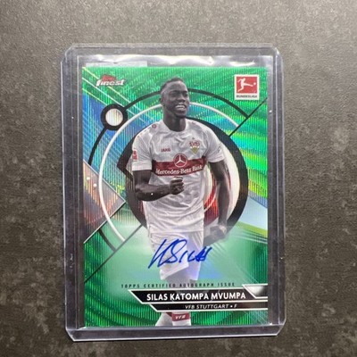 Silas Katompa Mvumpa Auto /30, VfB Stuttgart, Topps Finest Bundesliga 22/23