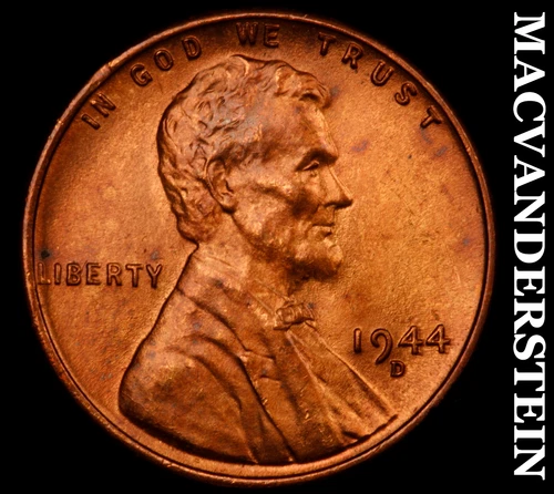 1944-D Lincoln Wheat Cent- Choice Gem Brilliant Uncirculated No Reserve #i9742