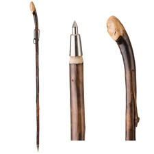 Wanderstock Spazierstock Gehstock aus echtem Kastanienwurzelholz, ca. 122cm lang